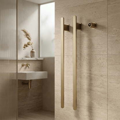 Sèche-serviette électrique design WiFi 80W – mural, discret et élégant