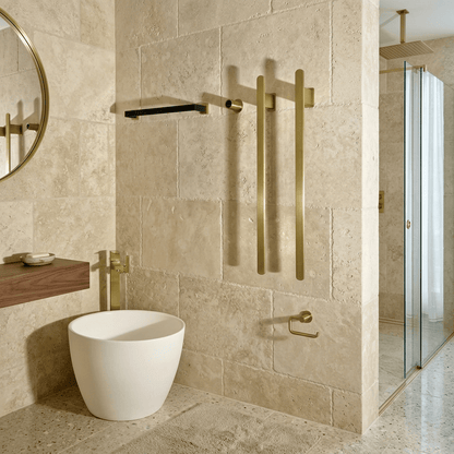 Sèche-serviette électrique design WiFi 80W – mural, discret et élégant