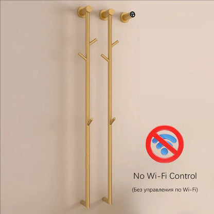 Sèche-serviettes thermostatique salle de bains Wifi 220V / Brossé Or-Sans Wifi