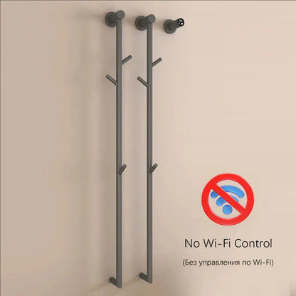 Sèche-serviettes thermostatique salle de bains Wifi 220V / Gris-Sans Wifi