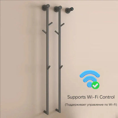 Sèche-serviettes thermostatique salle de bains Wifi 220V / Gris-Wifi