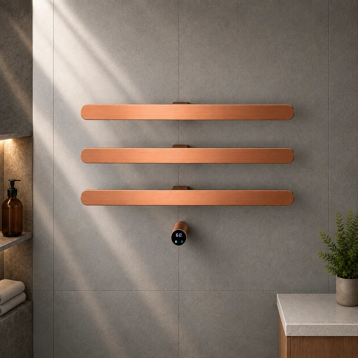 Aéraly ORIZZO – Sèche-Serviette Connecté Wi-Fi | Fibre Carbone | 3-5 Barres