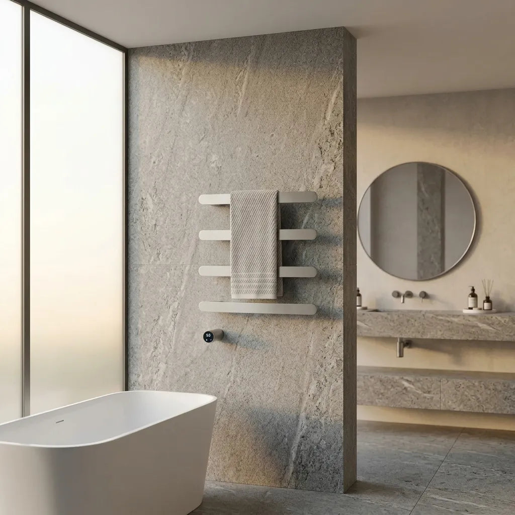 Aéraly SOLCO – Sèche-Serviette Horizontal Wi-Fi | Fibre Carbone | 3-5 Barres