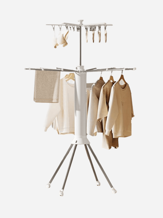 Séchoir à linge parapluie – pliable, portable et grande capacité