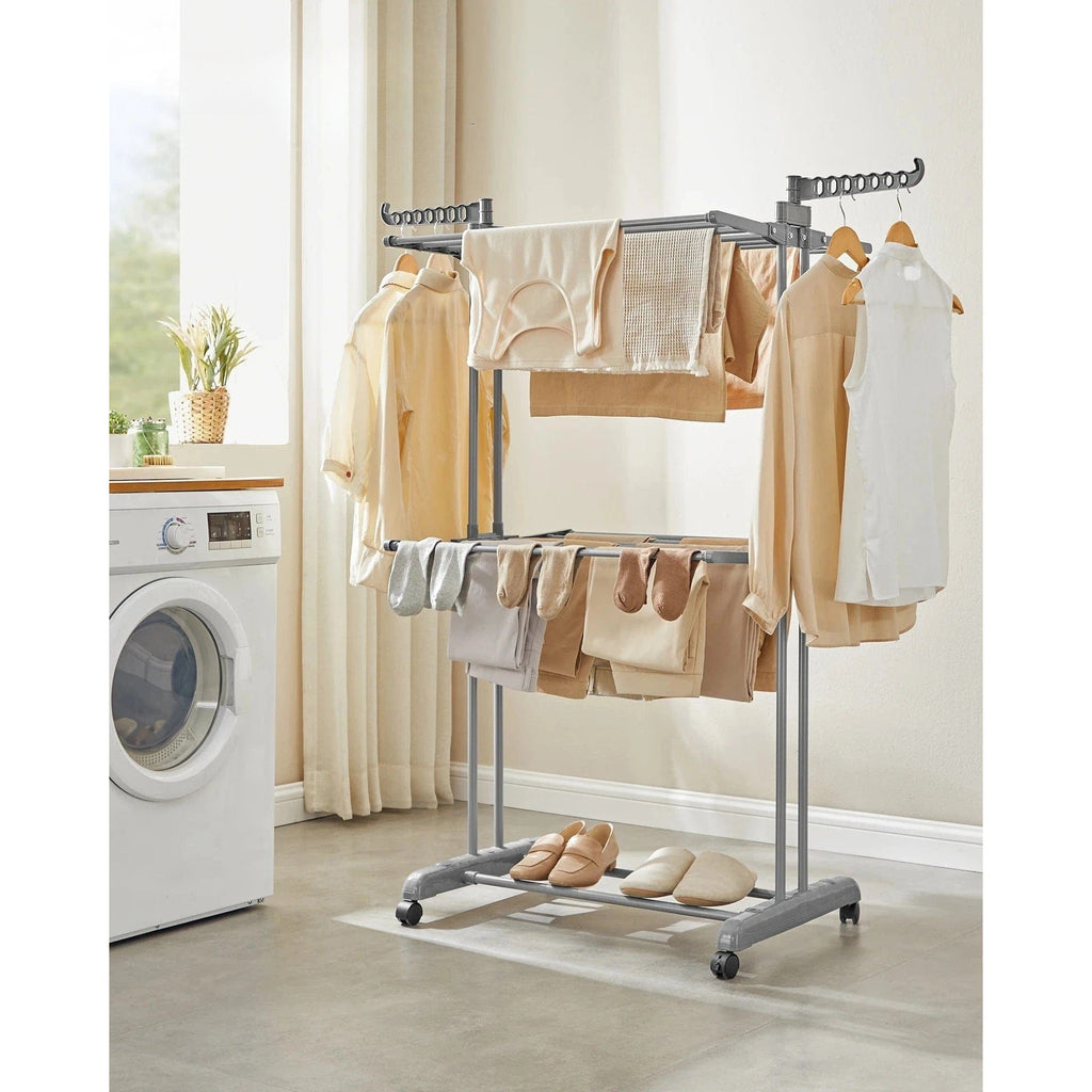 Séchoir linge pliable grandes capacités, intérieur & extérieur - Aéraly