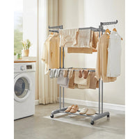 Séchoir linge pliable grandes capacités, intérieur & extérieur - Aéraly