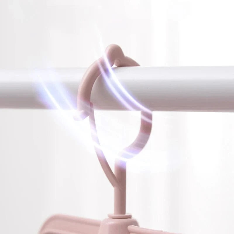 MOD 16-Clips Folding Clothes dryer Hanger Children Adults Clothes Dryer Windproof Socks Underwear Plastic Drying Rack Organizer