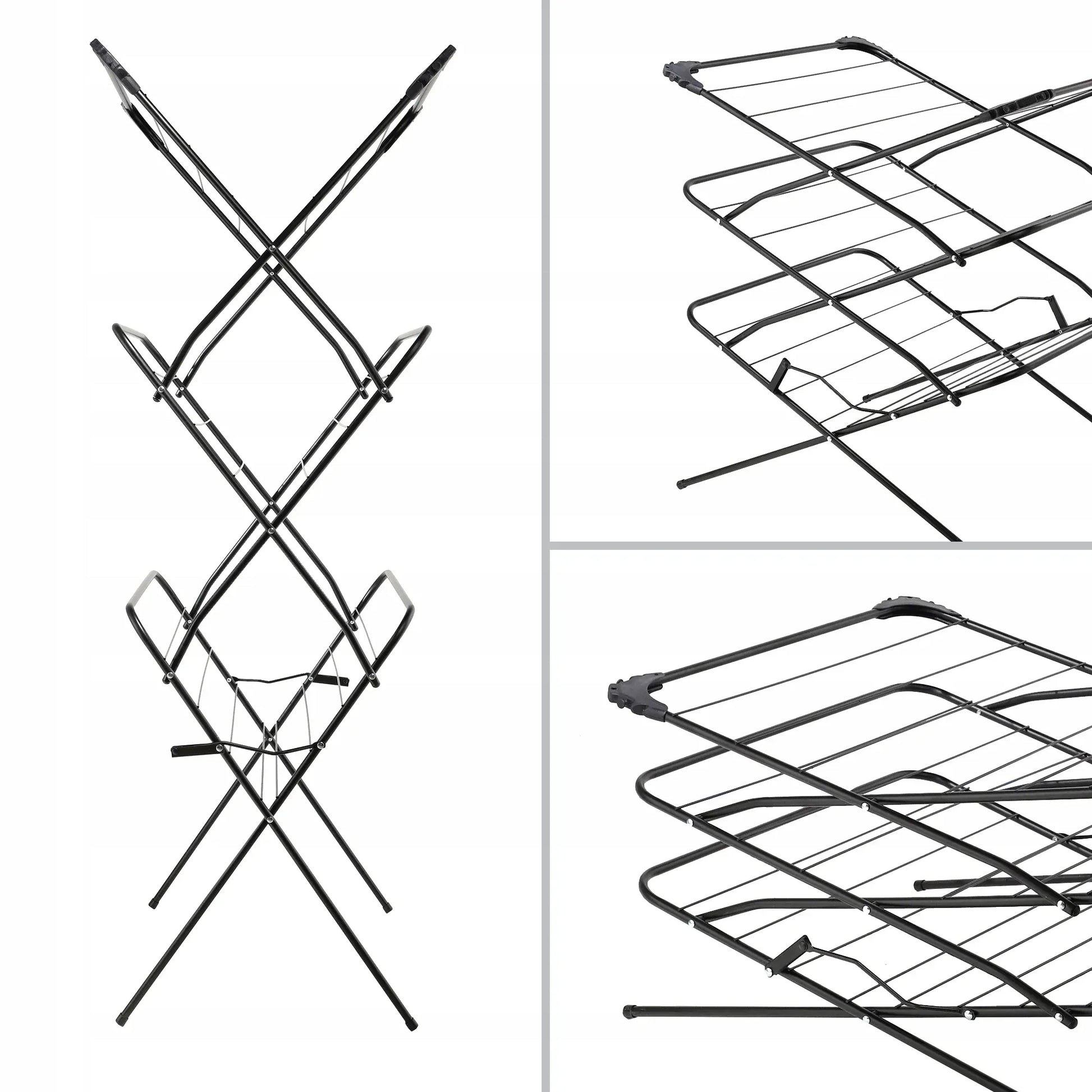 Séchoir linge vertical pliable balcon
