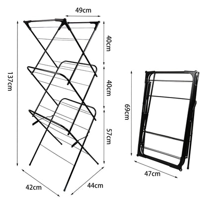 Séchoir linge vertical pliable balcon - Aeraly
