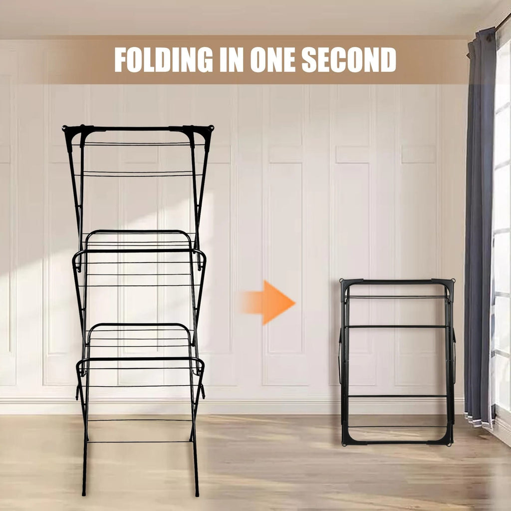 Séchoir linge vertical pliable balcon - Aeraly