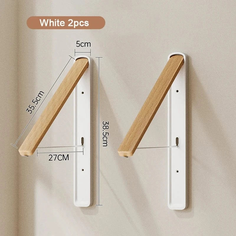 Sechoir mural pliable – Séchage gain de place et discret Blanc A2