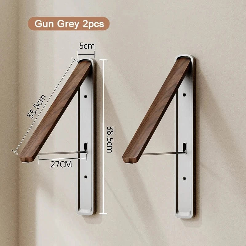 Sechoir mural pliable – Séchage gain de place et discret Gris A2