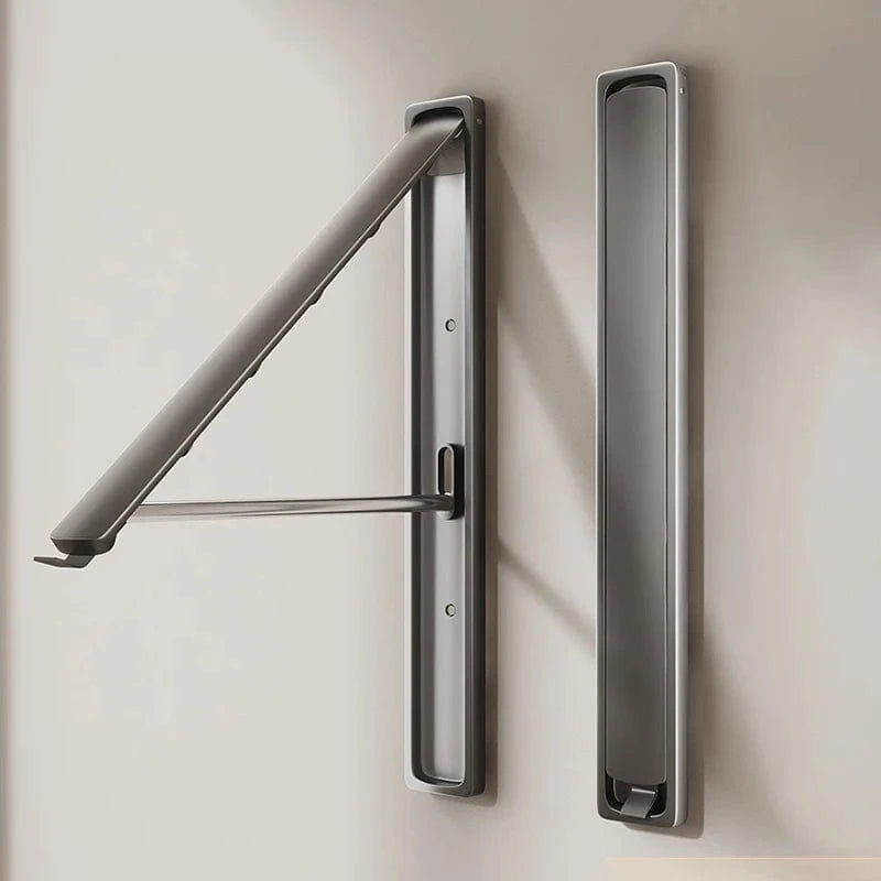 Sechoir mural pliable – Séchage gain de place et discret Gris B2