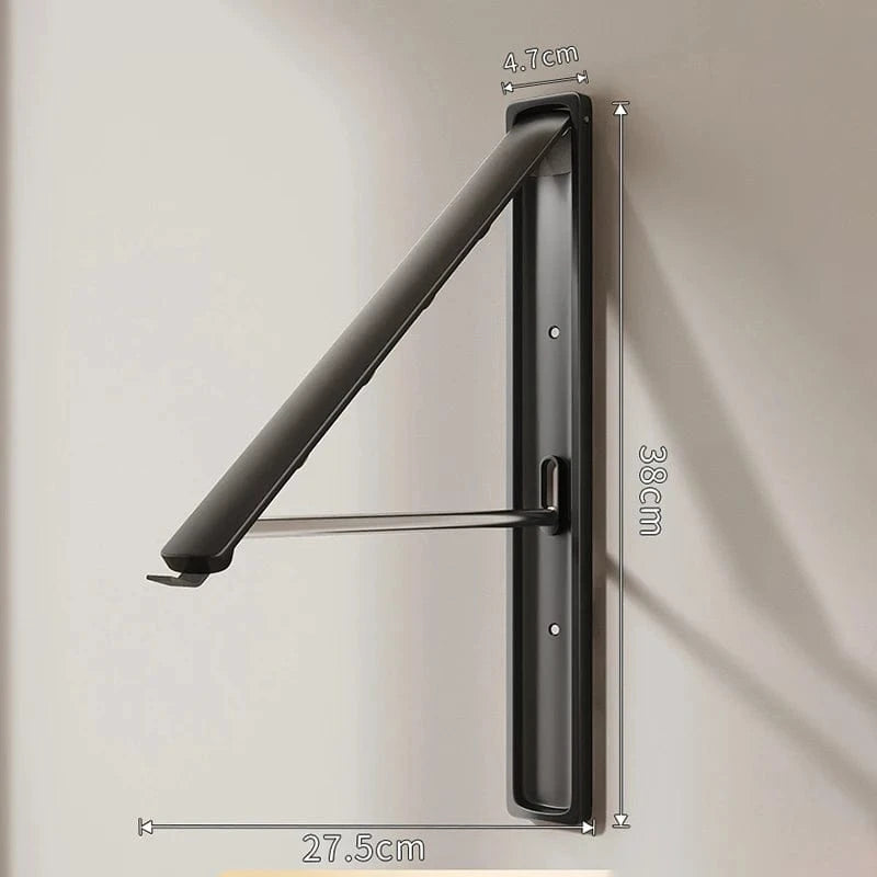 Sechoir mural pliable – Séchage gain de place et discret Noir B1