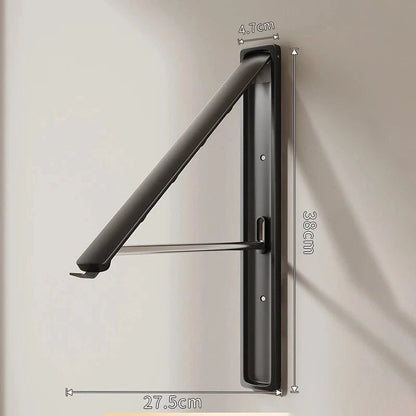 Sechoir mural pliable – Séchage gain de place et discret Noir B1