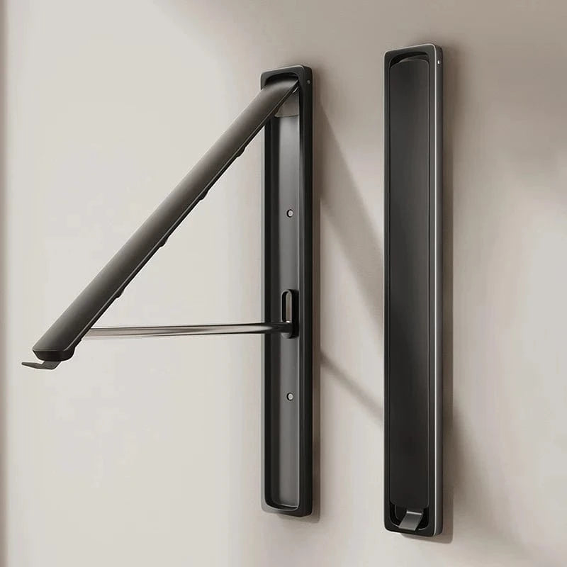 Sechoir mural pliable – Séchage gain de place et discret Noir B2