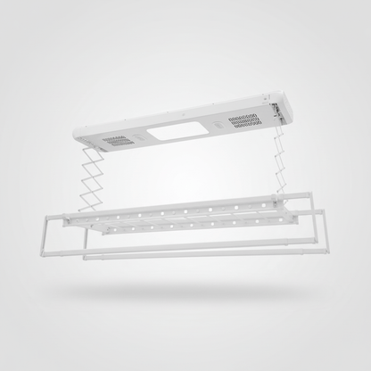 Séchoir plafond électrique avec télécommande, LED et ventilation - Aeraly
