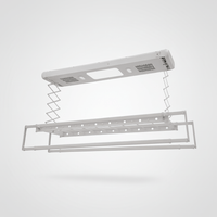 Séchoir plafond électrique avec télécommande, LED et ventilation - Aeraly