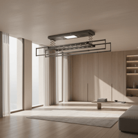 Séchoir plafond électrique avec télécommande, LED et ventilation - Aeraly