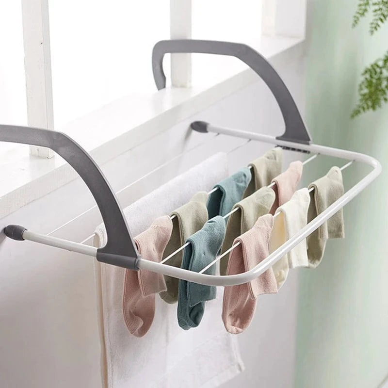 MOD A24F-Over Radiator Airer Radiator Towel Rail Hanger Clothes Washing Drying Indoor Rack Rail Dryer As Shown