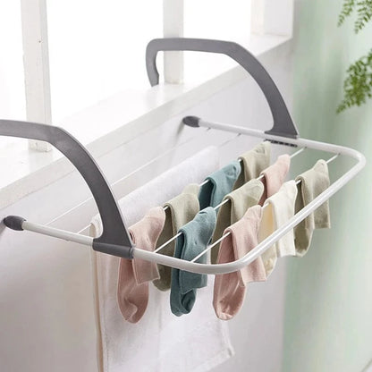 MOD A24F-Over Radiator Airer Radiator Towel Rail Hanger Clothes Washing Drying Indoor Rack Rail Dryer As Shown