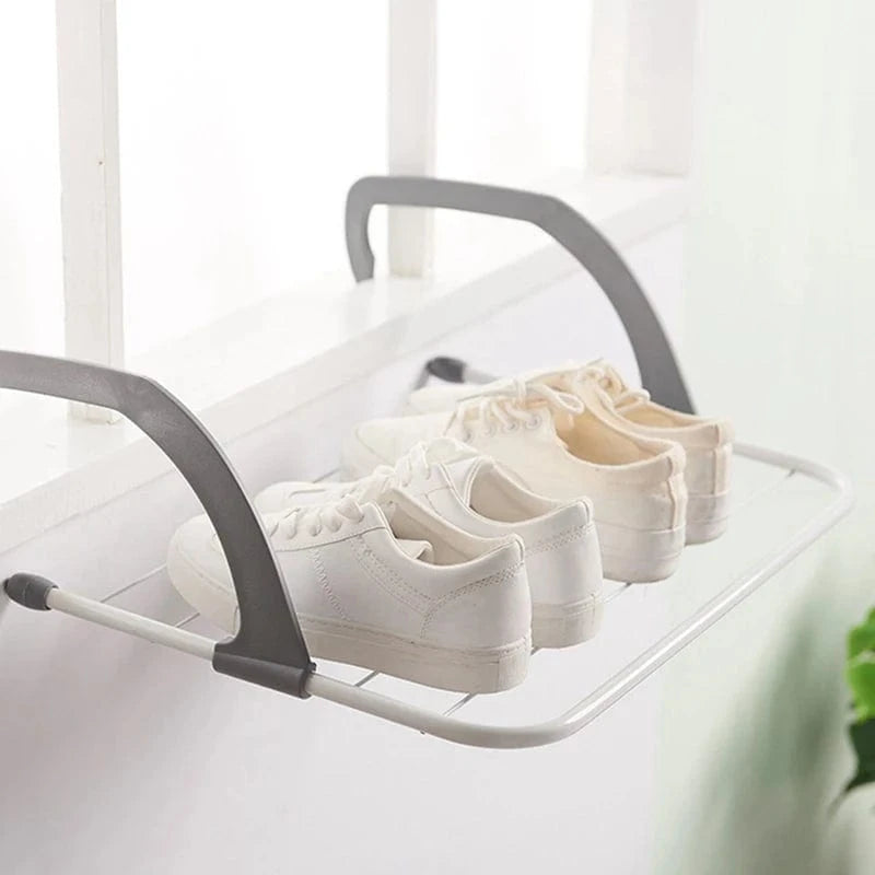 MOD A24F-Over Radiator Airer Radiator Towel Rail Hanger Clothes Washing Drying Indoor Rack Rail Dryer As Shown