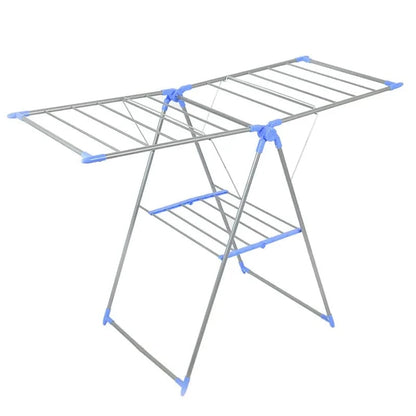 MOD Multi-functional wing-shaped drying rack, foldable and no installation required, balcony clothes rack, indoor standing floor mod GRAY