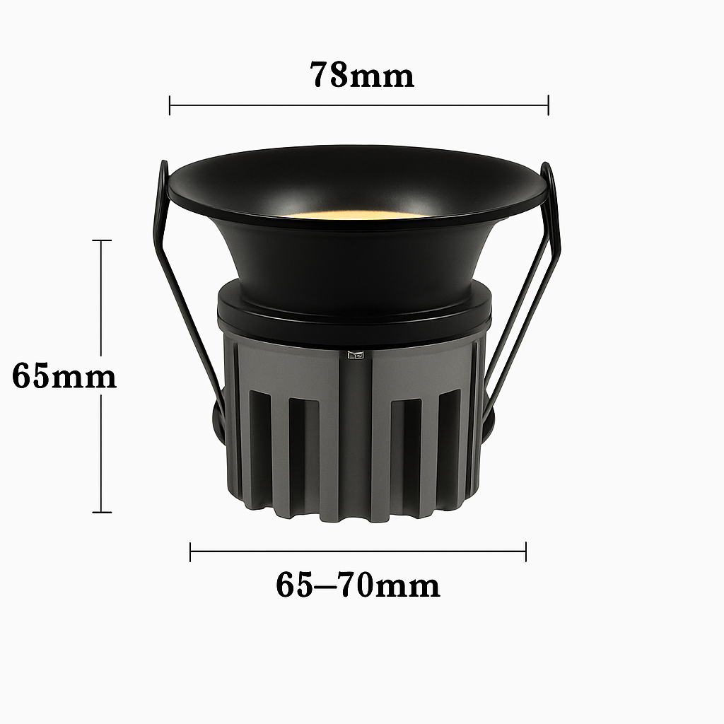 Spot LED encastrable anti-éblouissement format villa REGIA