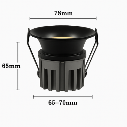Spot LED encastrable anti-éblouissement format villa REGIA