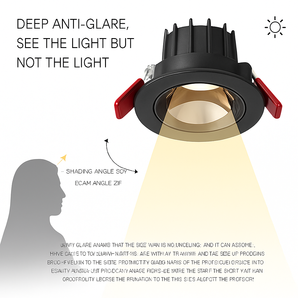 Spot LED encastrable anti-éblouissement réglable CLARO