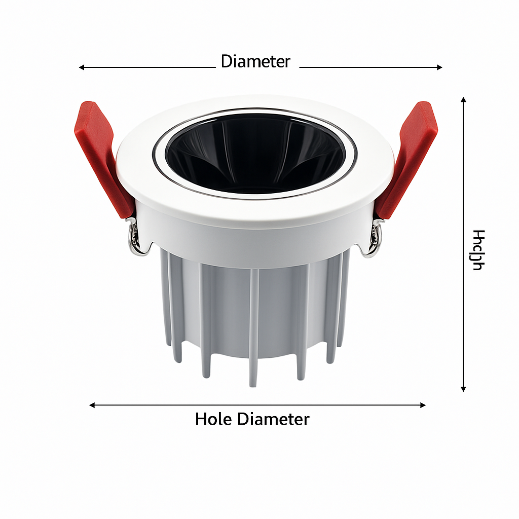 Spot LED encastrable anti-éblouissement réglable CLARO