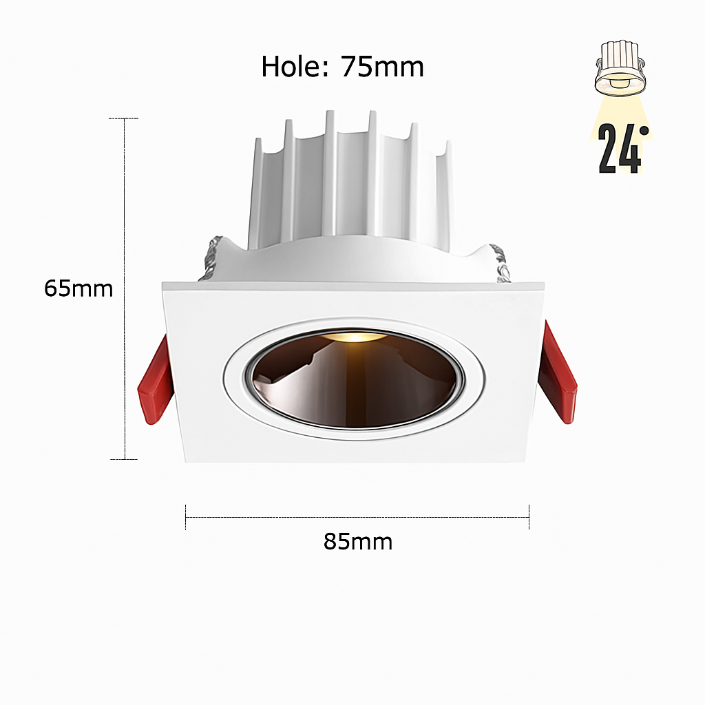 Spot LED encastrable anti-éblouissement réglable CLARO