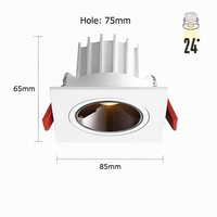 Spot LED encastrable anti-éblouissement réglable CLARO