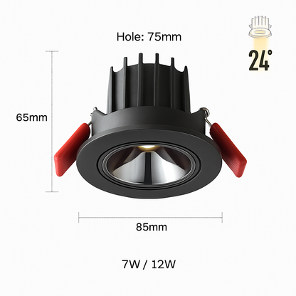 Spot LED encastrable anti-éblouissement réglable CLARO