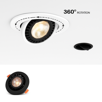 Spot LED encastrable rotatif 360 degrés ROTAX