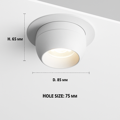 Spot LED encastrable rotatif intensité variable VARIO