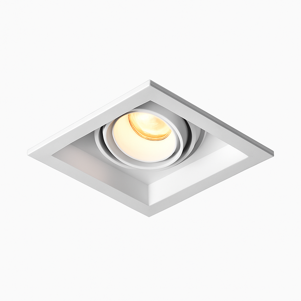 Spot moderne LED carré focus réglable QUADRA