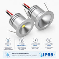 Spot LED Encastrable, Conforme IP65 HYDRA