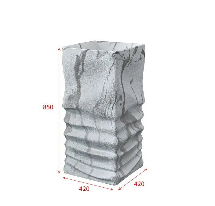 STRATA - Vasque totem en pierre striée