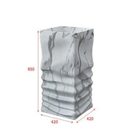 STRATA - Vasque totem en pierre striée