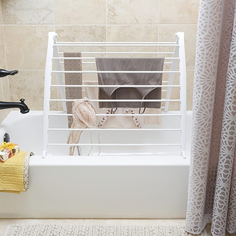 Support séchage pliable vêtements – Pratique Blanc