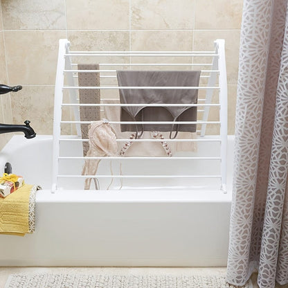 Support séchage pliable vêtements – Pratique Blanc