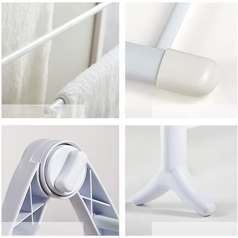 Support séchage pliable vêtements – Pratique Blanc