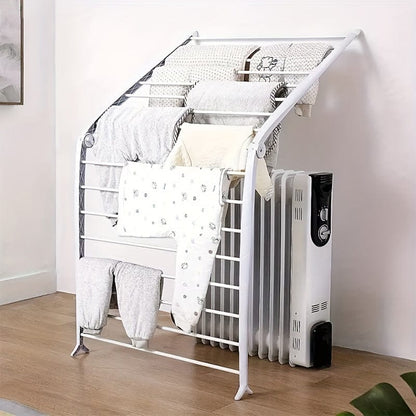 Support séchage pliable vêtements – Pratique Blanc