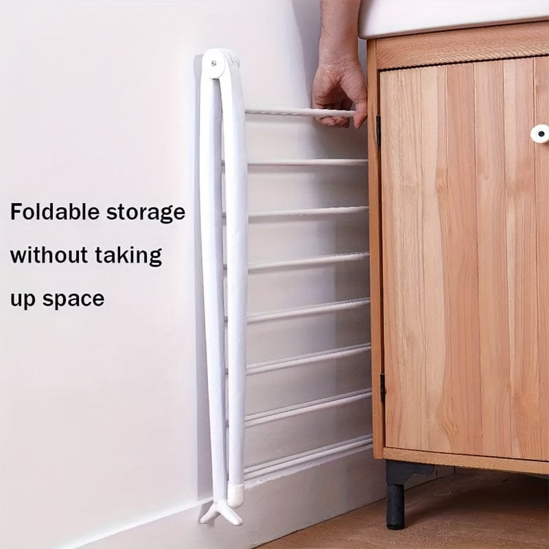 Support séchage pliable vêtements – Pratique Blanc