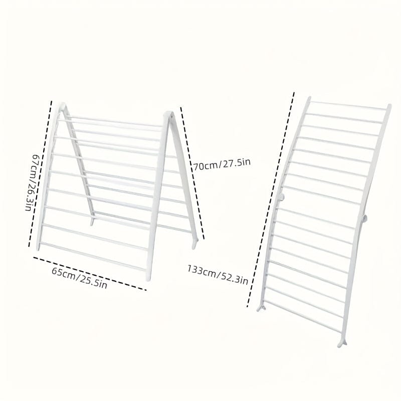 Support séchage pliable vêtements – Pratique Blanc