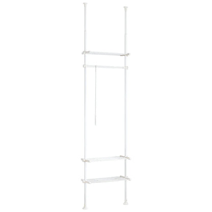 Support robe télescopique - Optimisez votre rangement Blanc
