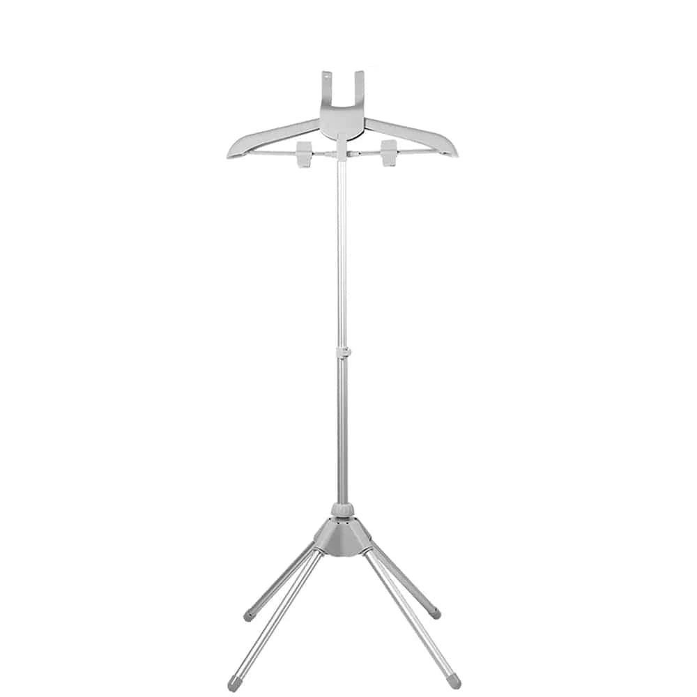 Steamer Stand with Hand-held Ironing Board 84-160cm Portable High Adjustable Handheld Garment Steamer Rack Foldable Home Hanger B1-grey
