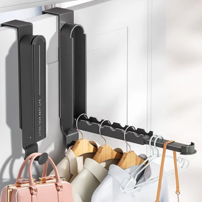 Support vêtements pliable suspendu mur Argenté