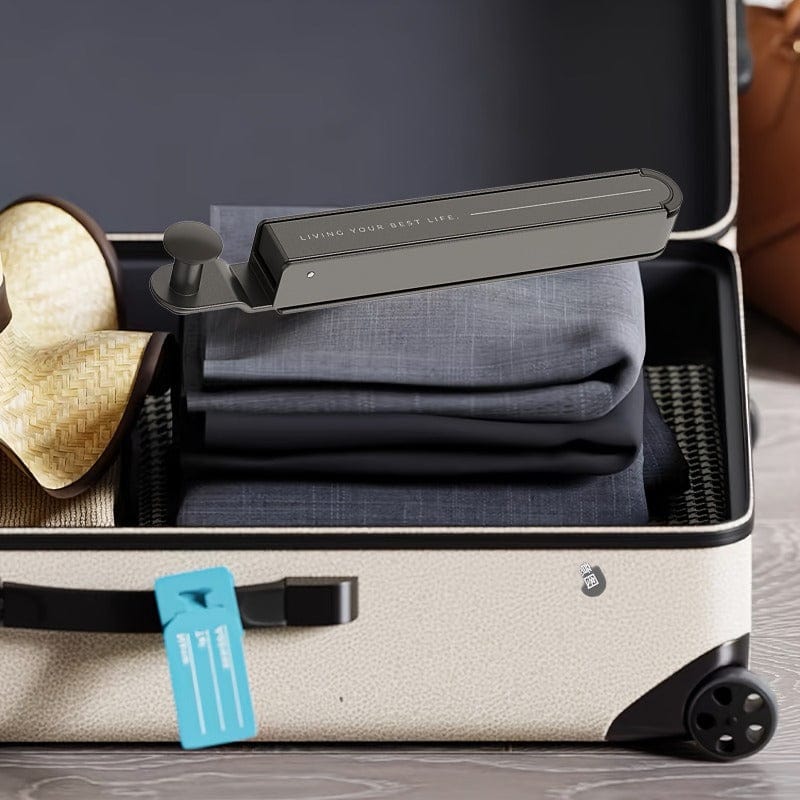 Support vêtements pliable suspendu mur Argenté